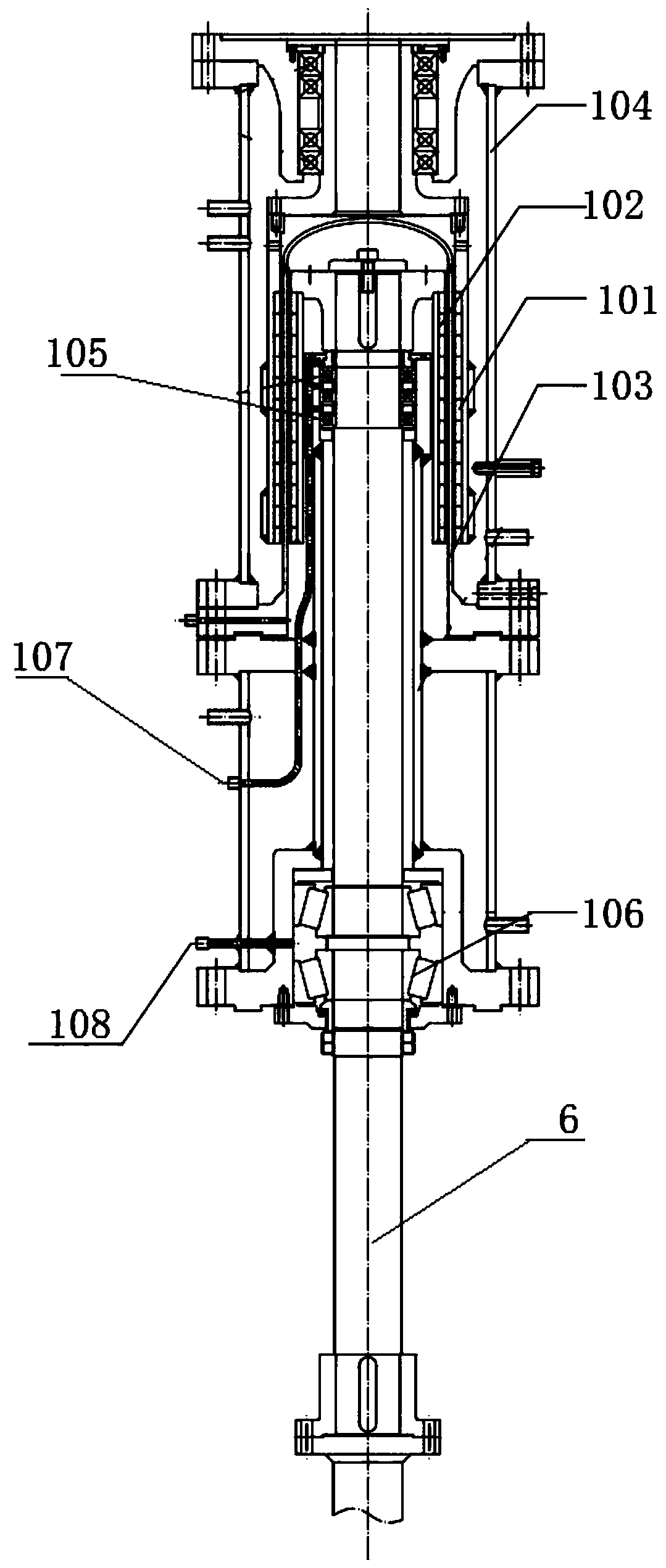 Preposition conveying system and method in slag-slurry separation