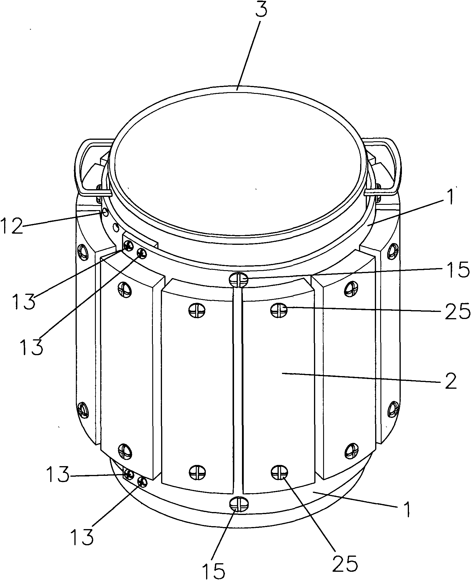 Combined hot pan energy-saving device