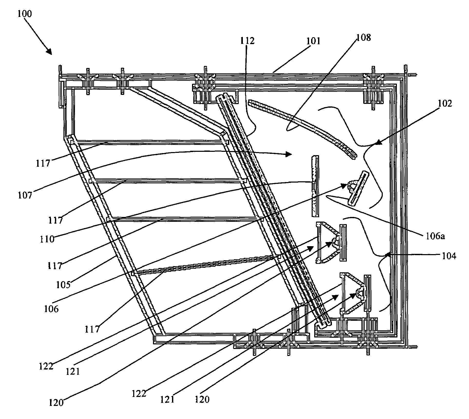 Lighting system and optical projection structure therefore