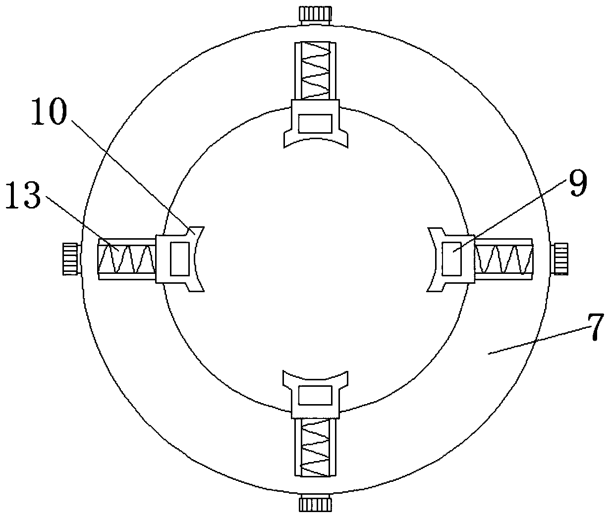 Novel auxiliary frame for digestive internal medicine examination