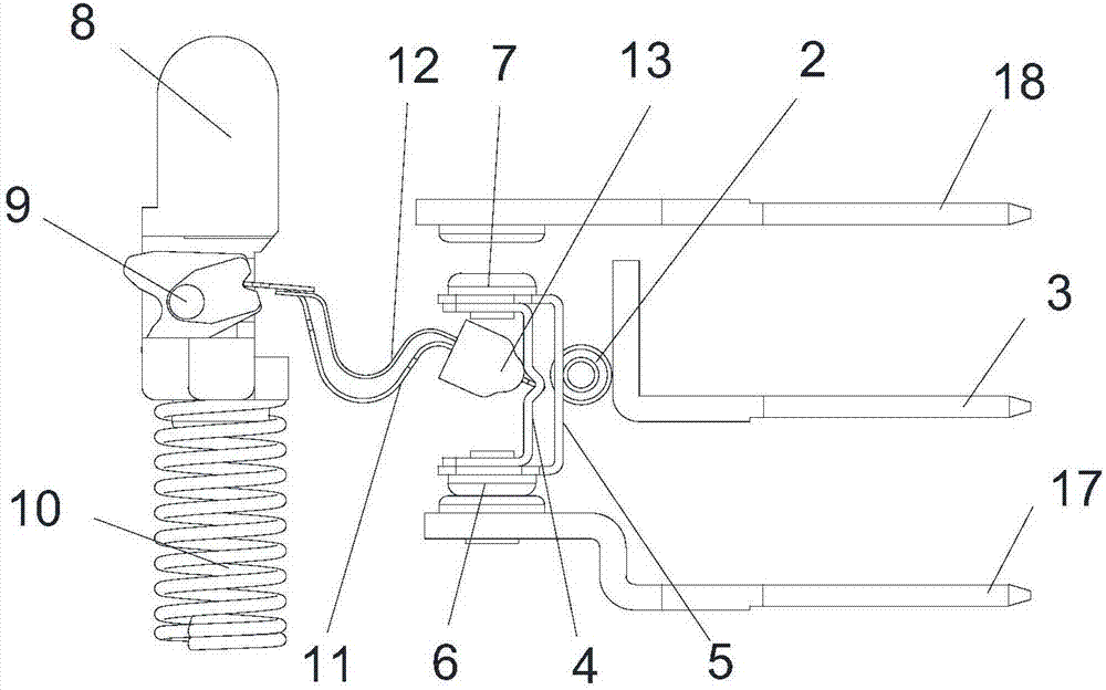 Sliding type micro limit general switch