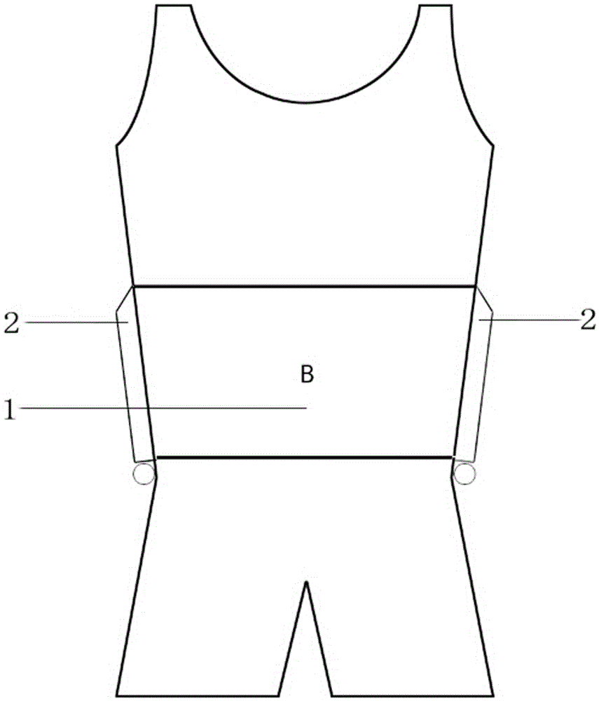 Self-rescue swimwear and operation method