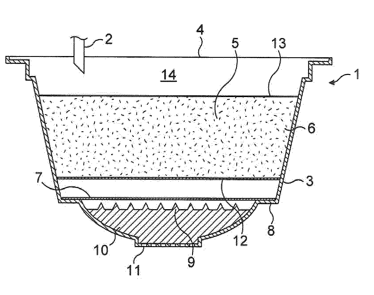 Capsule for preparation of a beverage