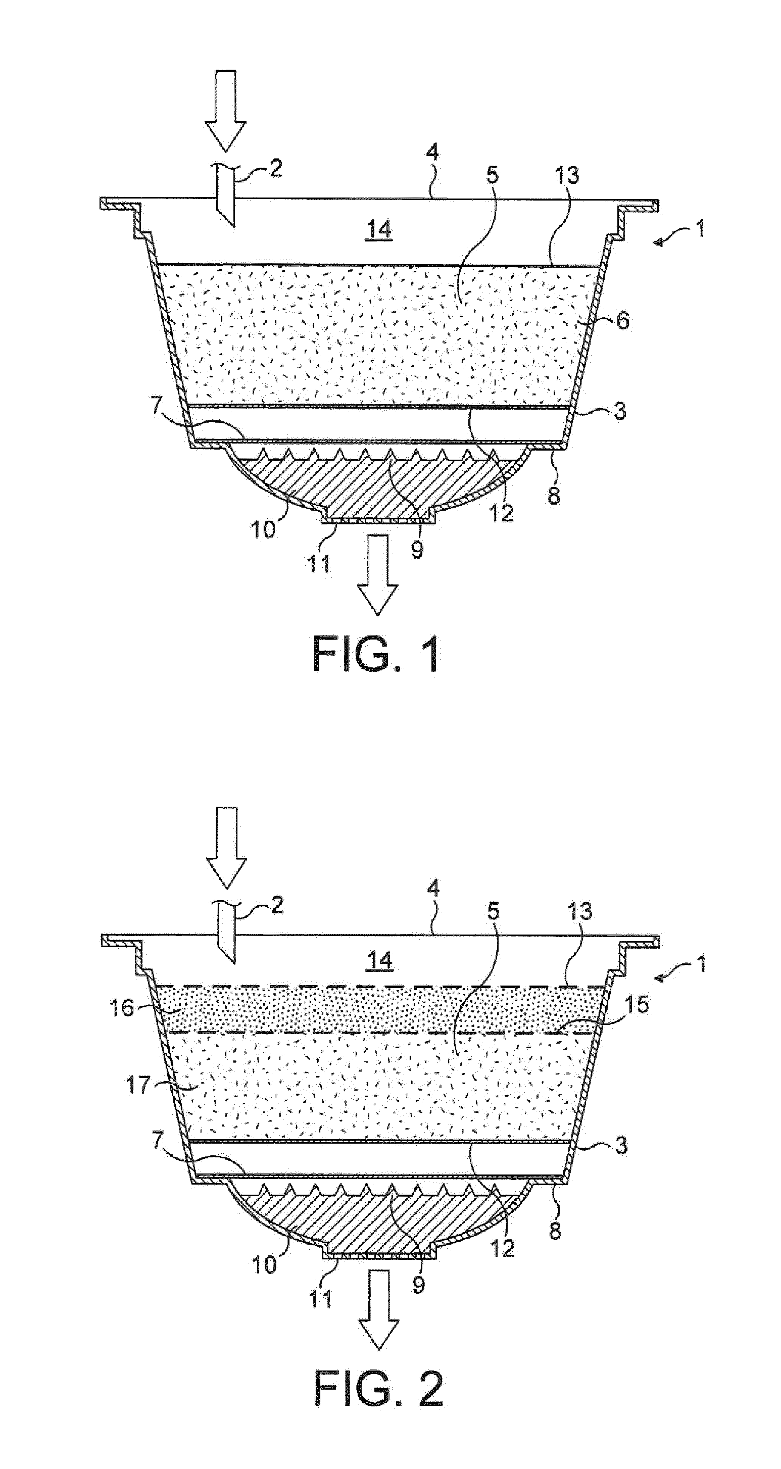 Capsule for preparation of a beverage