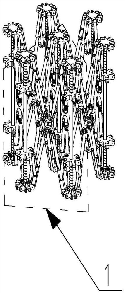 A triangular prism unit modular planar antenna deployable mechanism