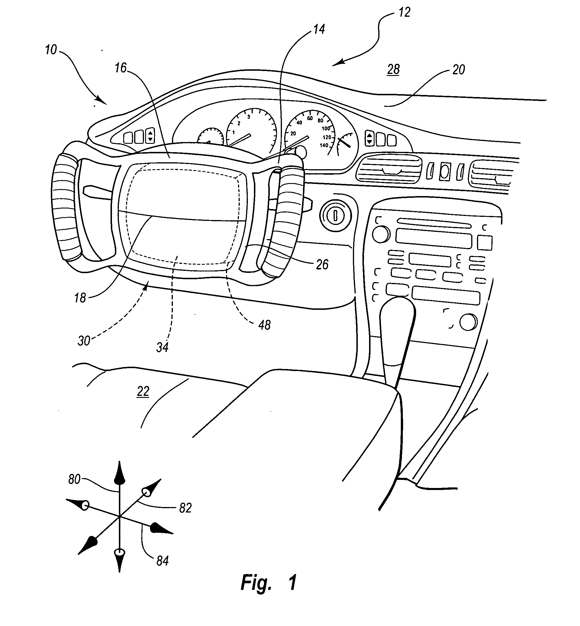 Non-circular steering wheel assembly and airbag module