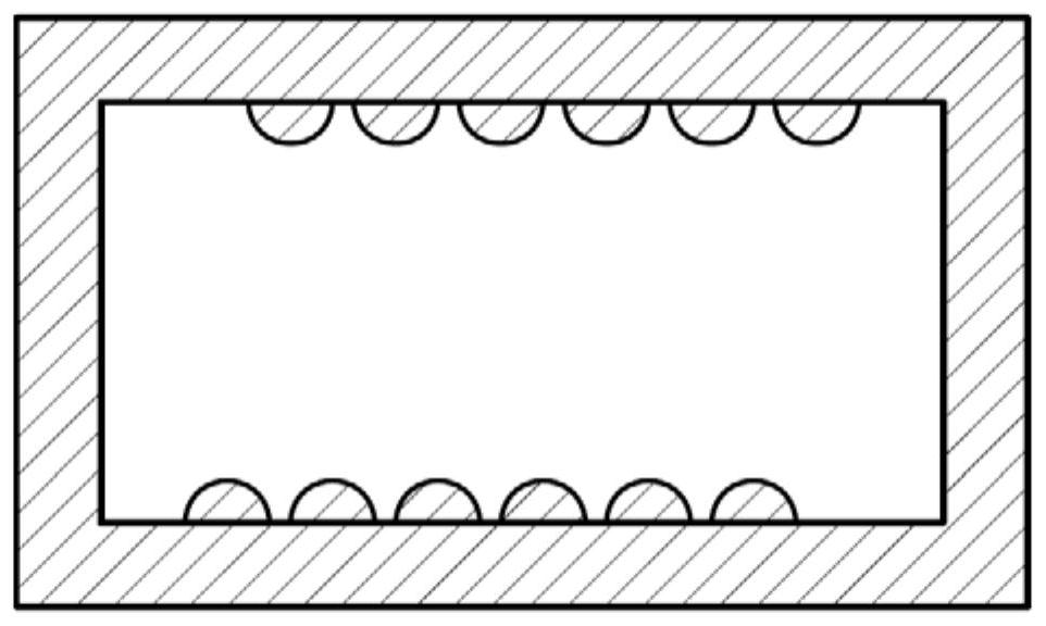 Die for achieving multidirectional forging of titanium alloy and machining method of die