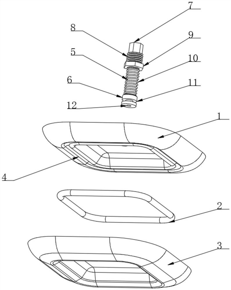 Suction cup capable of moving and climbing over obstacles