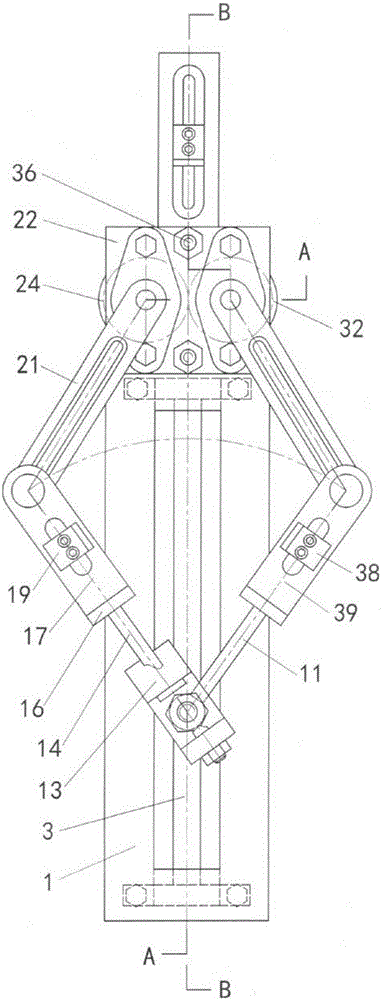 Finger deflection and transposition dual-drive crank slider parallel mechanism palm type mechanical hand