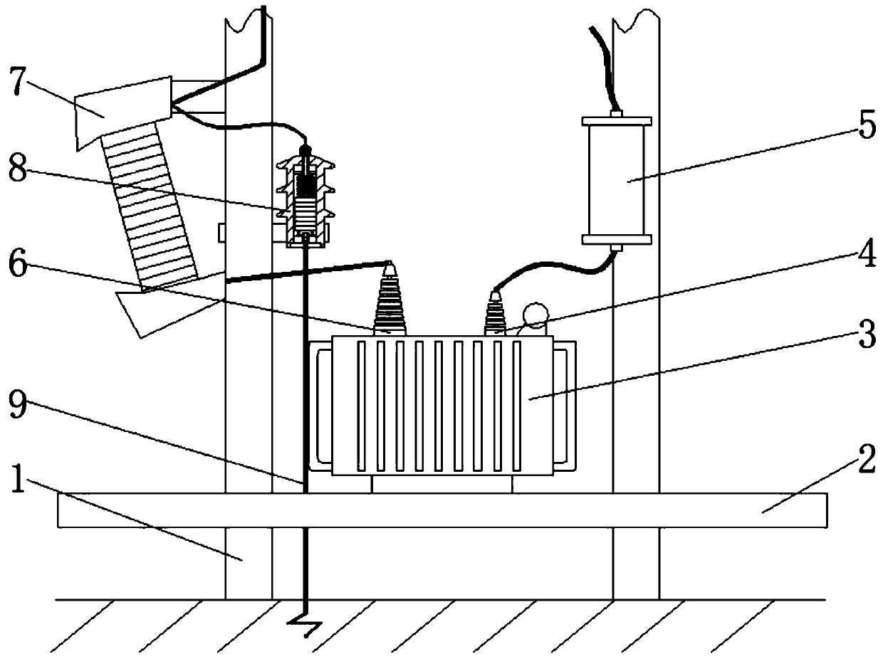 Anti-lightning electric power transformer