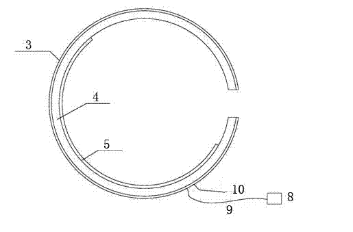 Heating protective structure for gas insulated transformer in low-temperature environment