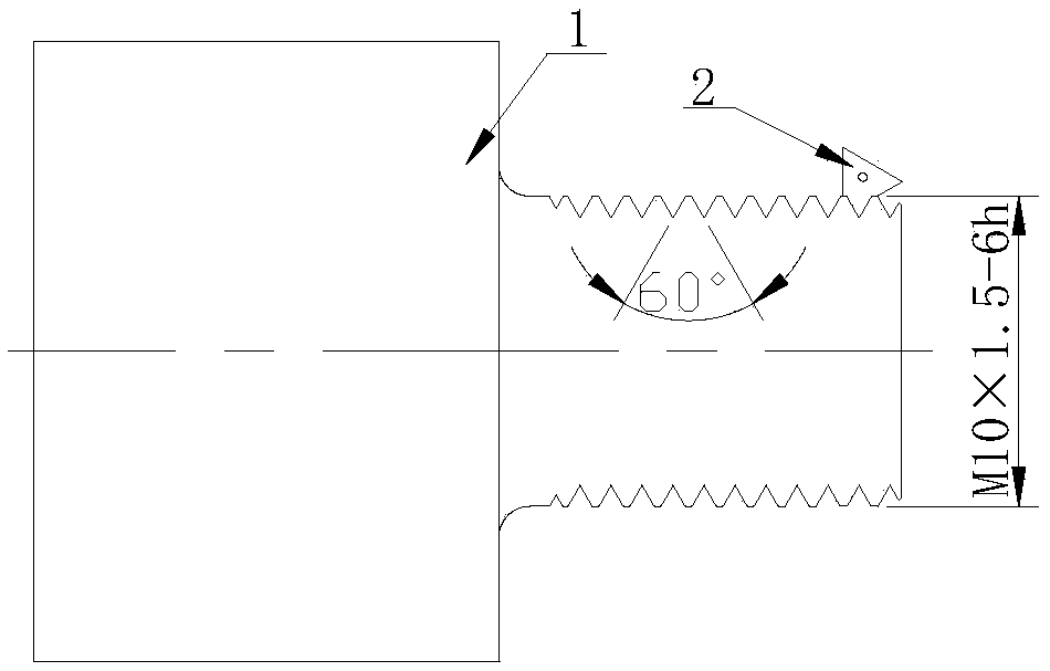 Method for machining soft aluminum part threads through turning