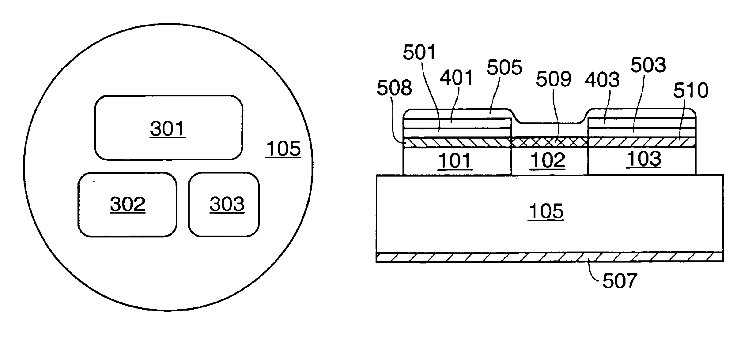 Integrated color LED chip