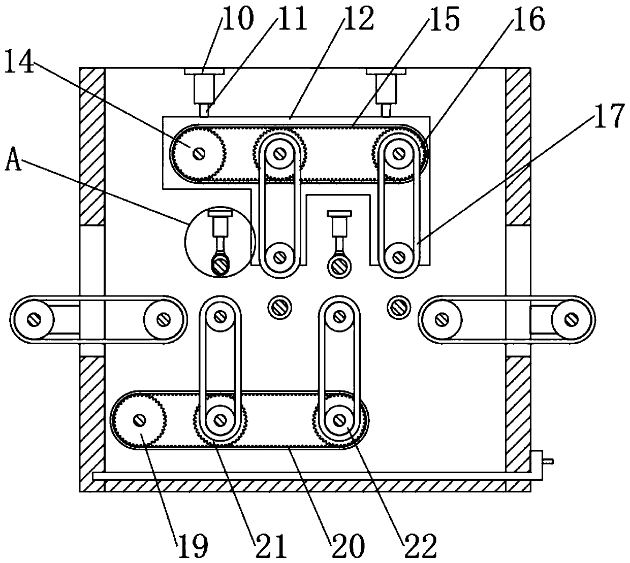 Automatic processing production line for surface grinding of clutch facing