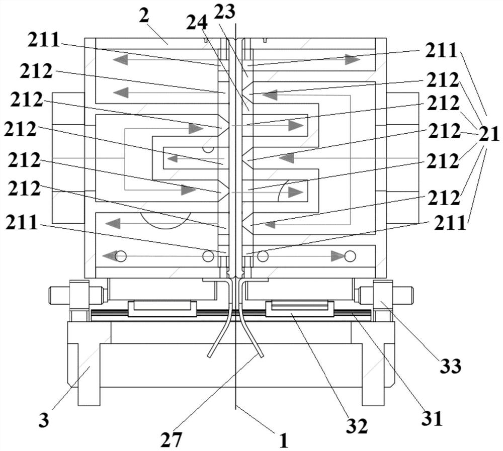 Coiled material dust removal device