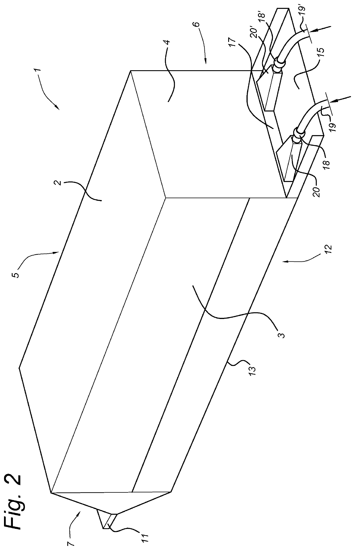 Live insects transport device