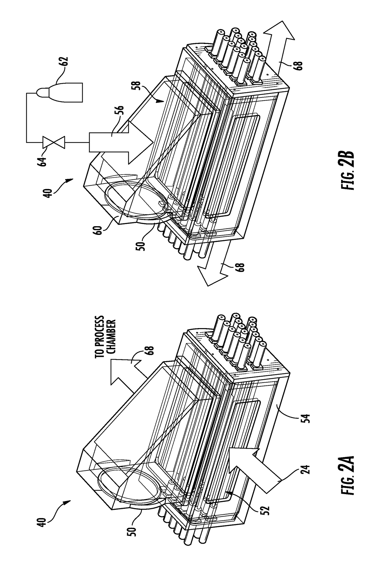 In-situ plasma cleaning of process chamber electrostatic elements having varied geometries