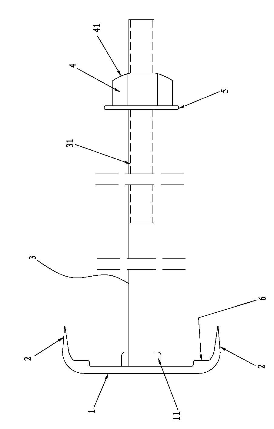 Inferior tibiofibular bolt elastic fixing device