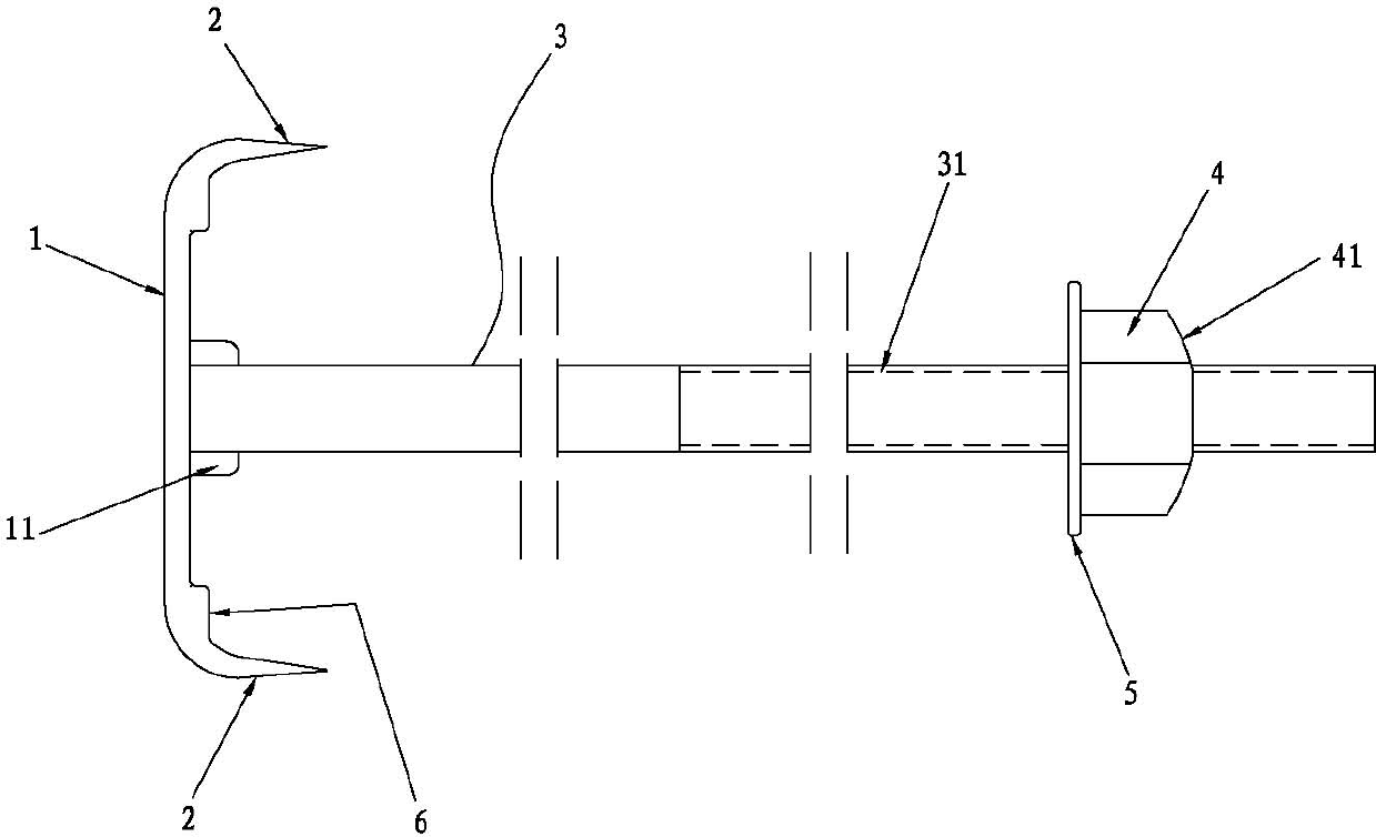 Inferior tibiofibular bolt elastic fixing device