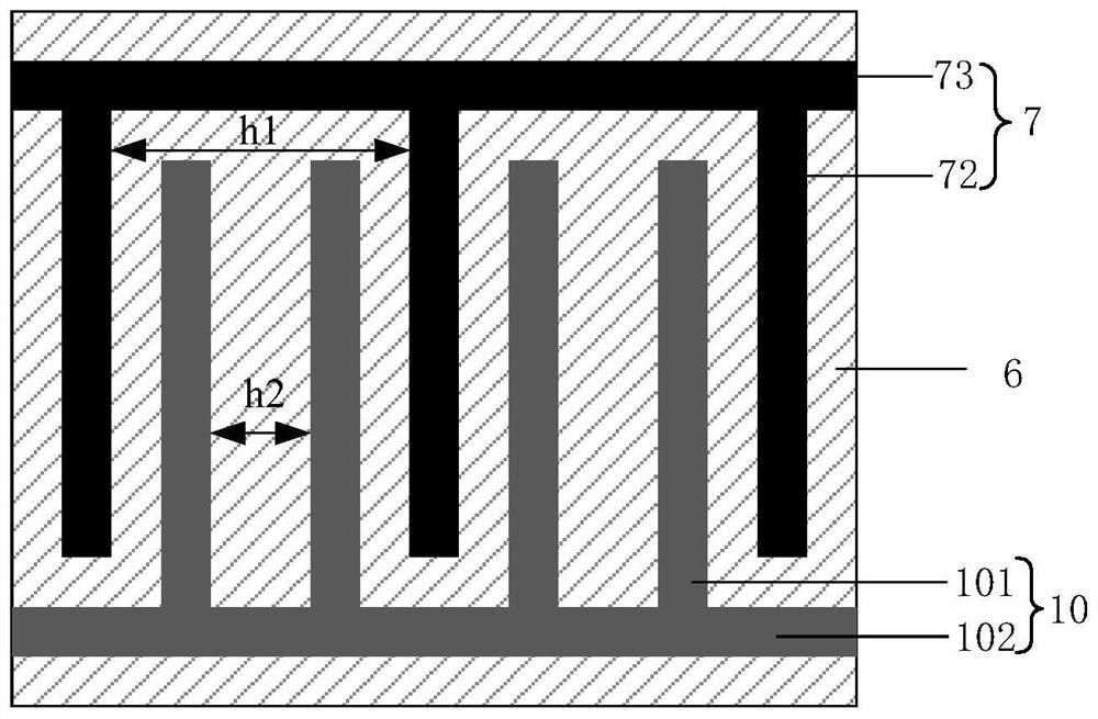 Groove PiN type beta irradiation battery with gate electrode surface field and preparation method of groove PiN type beta irradiation battery