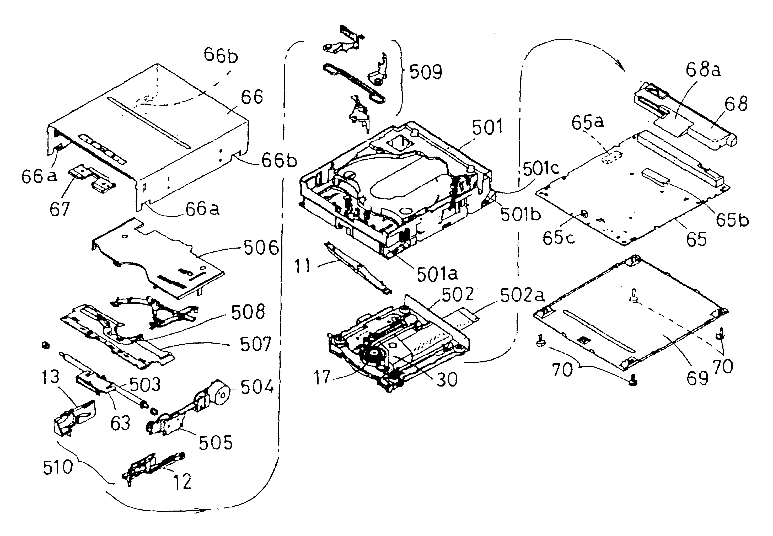 Disk loading apparatus in recording and reproducing apparatus