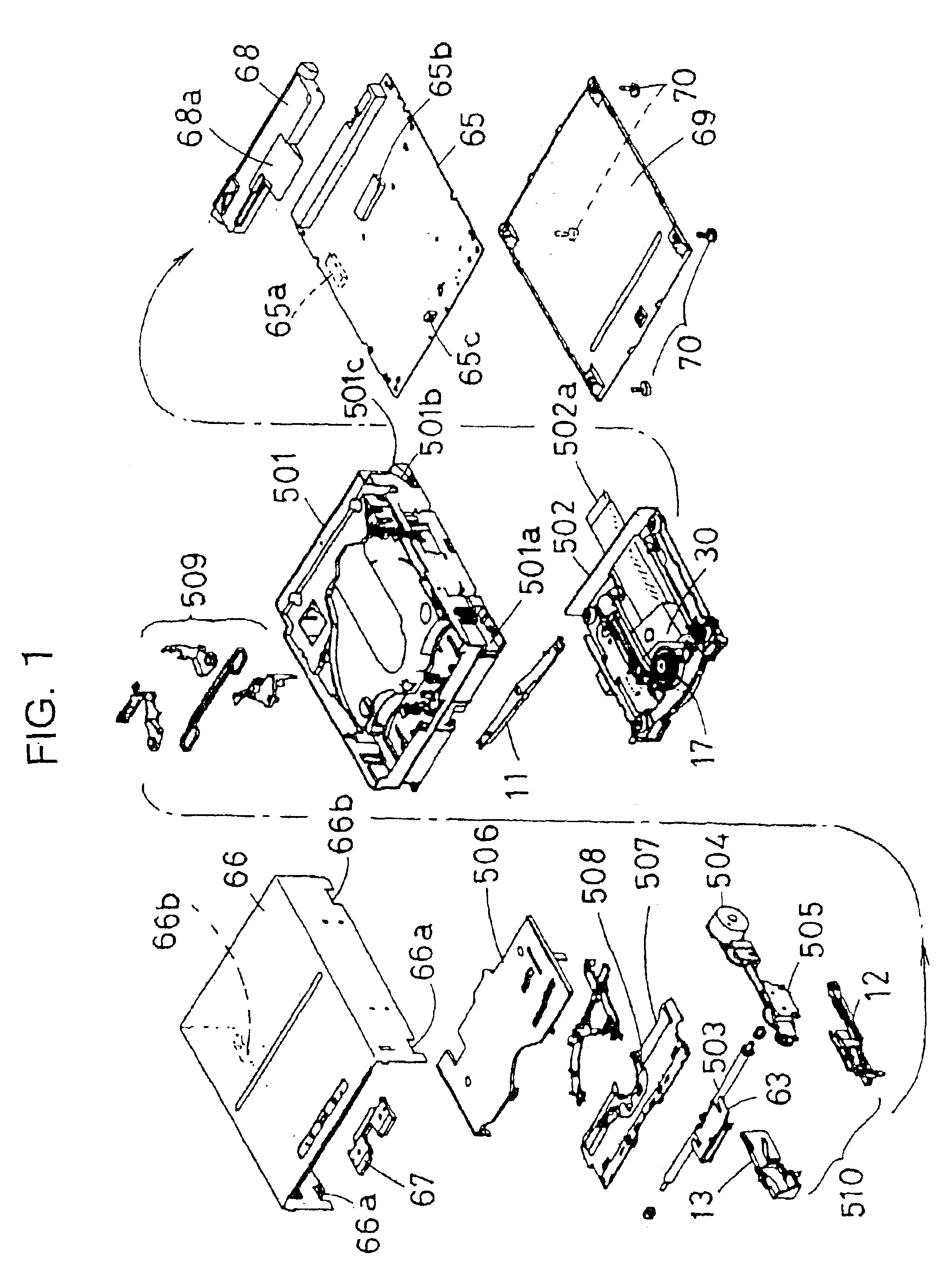 Disk loading apparatus in recording and reproducing apparatus