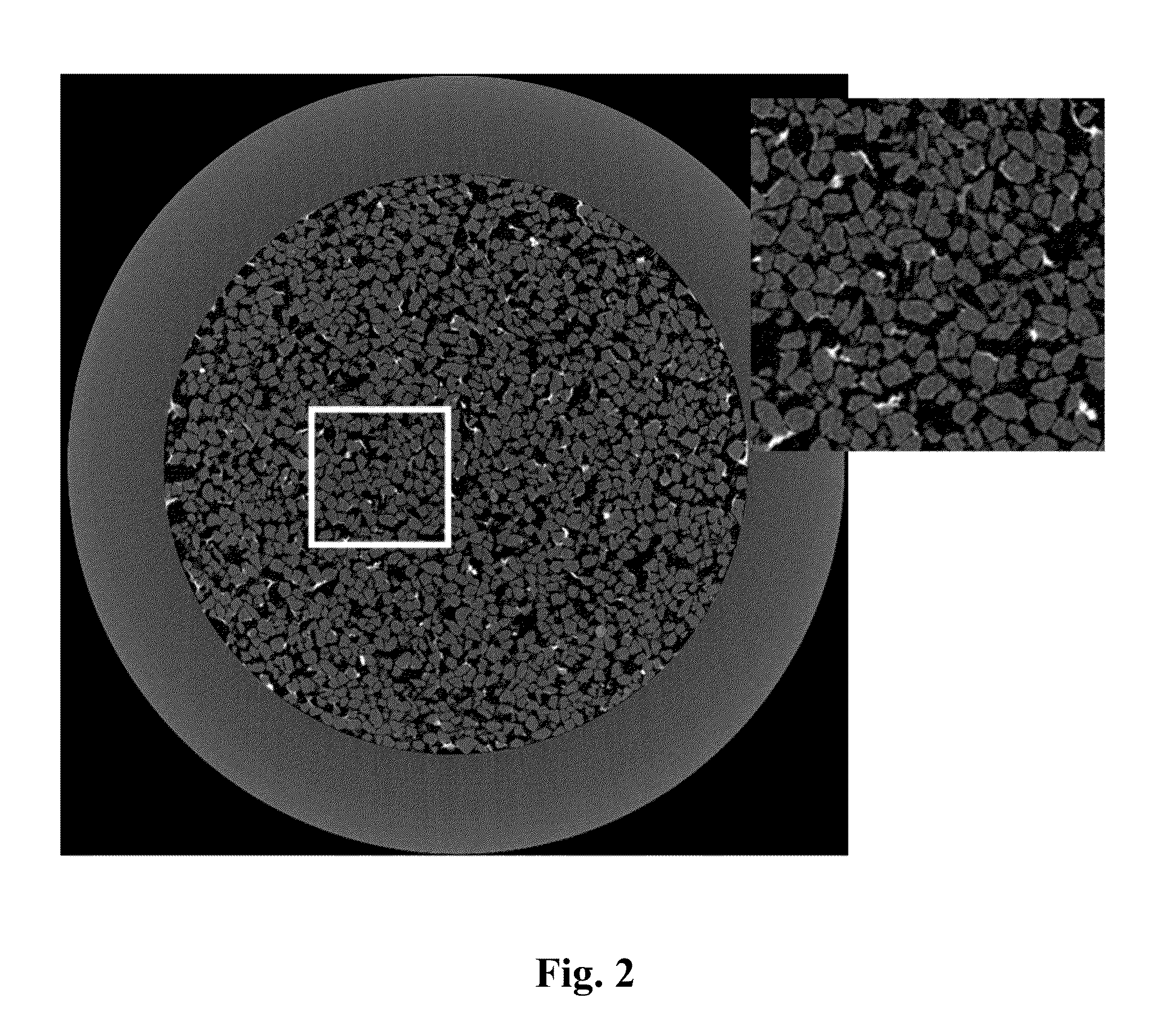 Method for determining spatial distribution and concentration of clay in a core sample