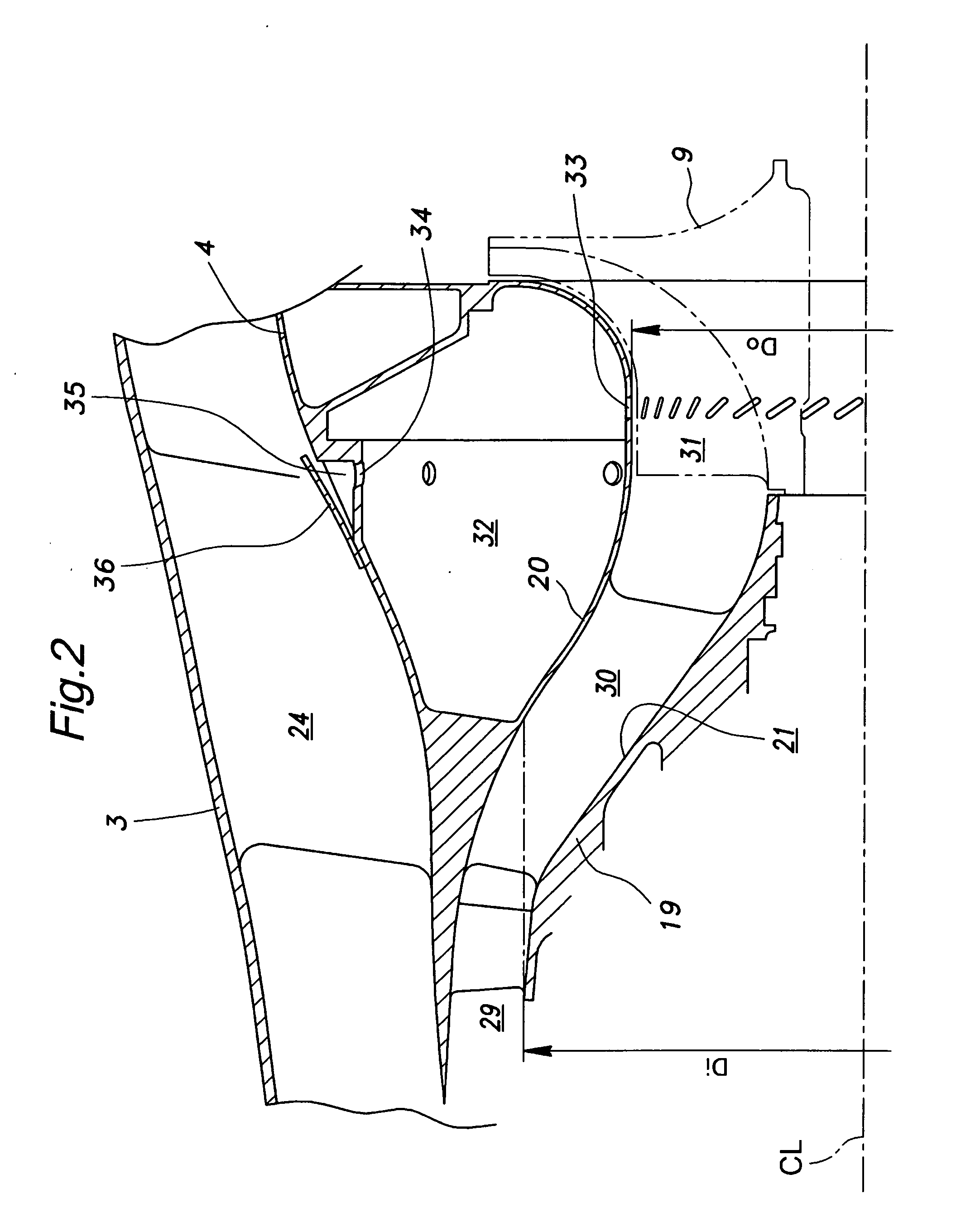 Gas turbine engine provided with a foreign matter removal passage