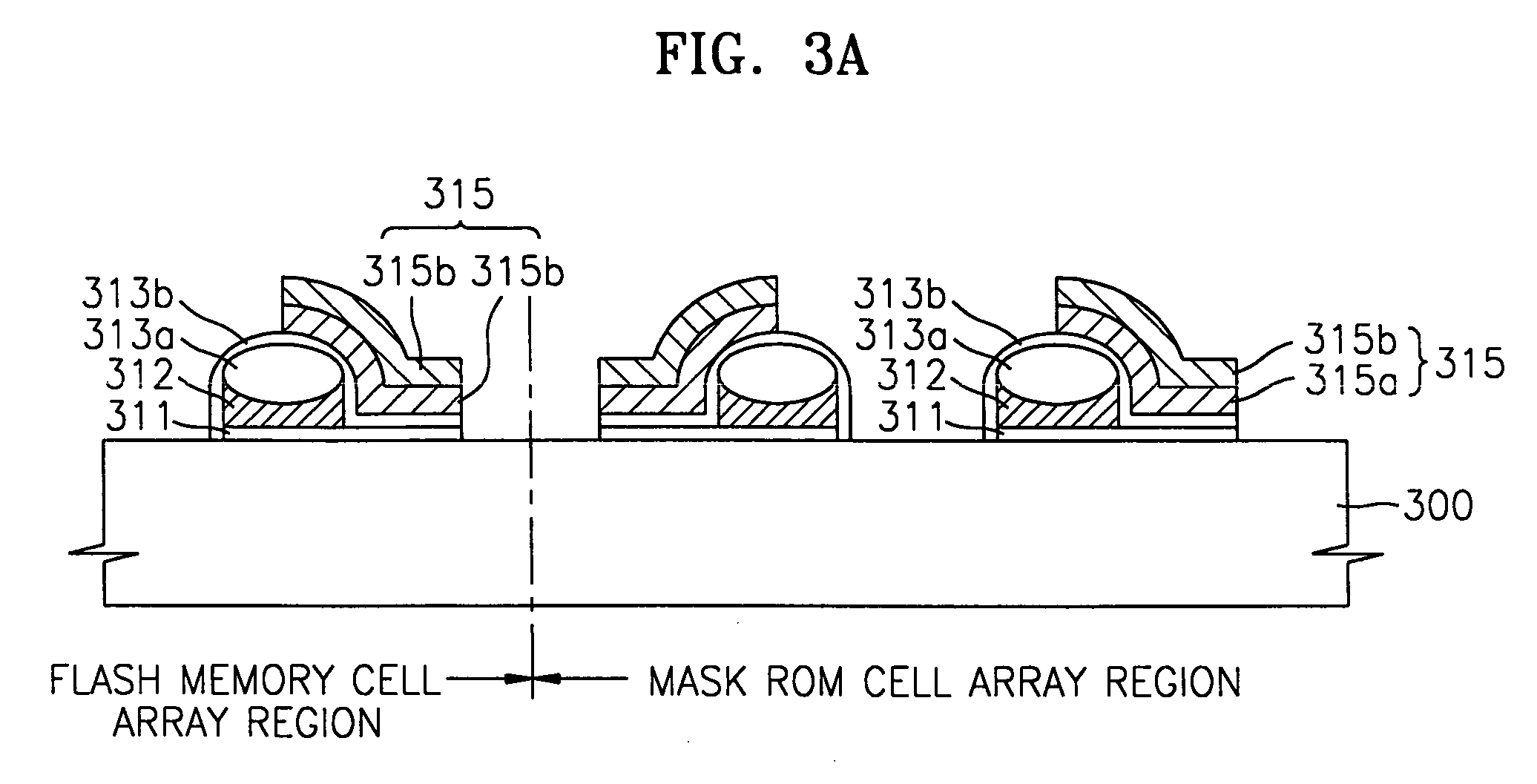 Semiconductor memory device including a flash memory cell array and a mask read-only memory cell array