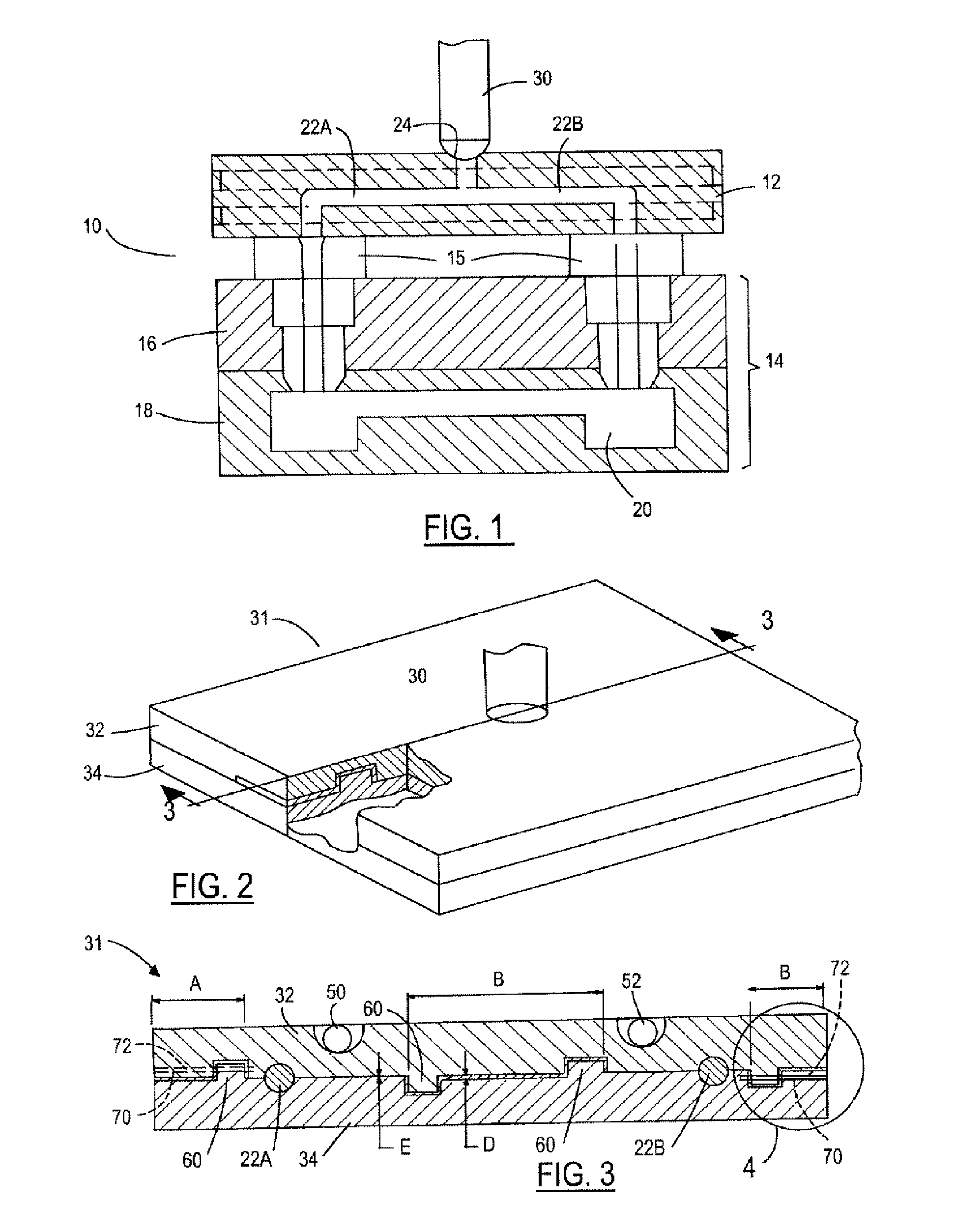 Laminant hot runner manifold