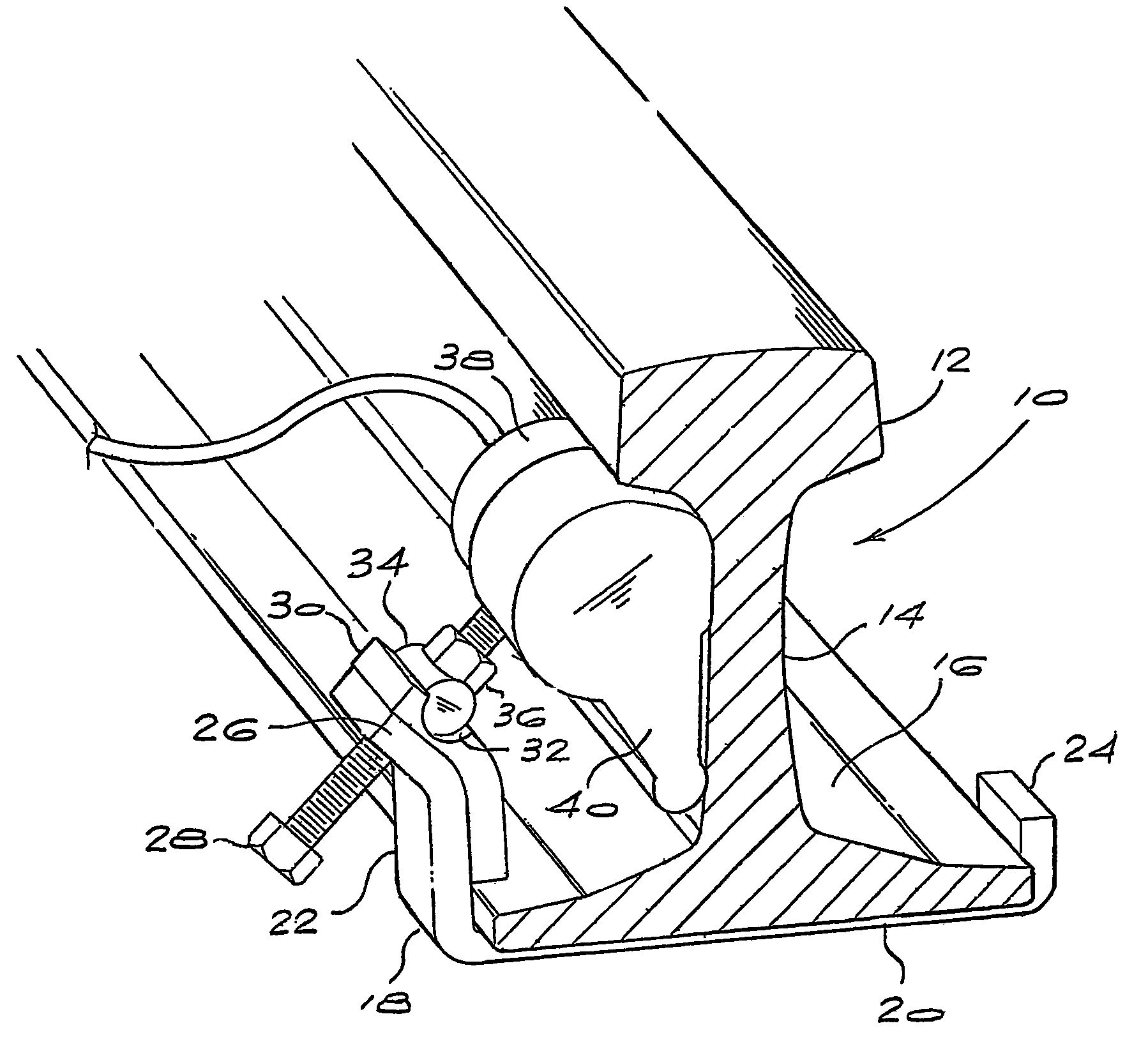 Clamp for a rail transducer