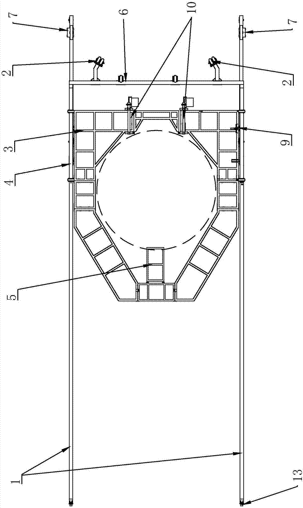 Aerial work platform for overhauling