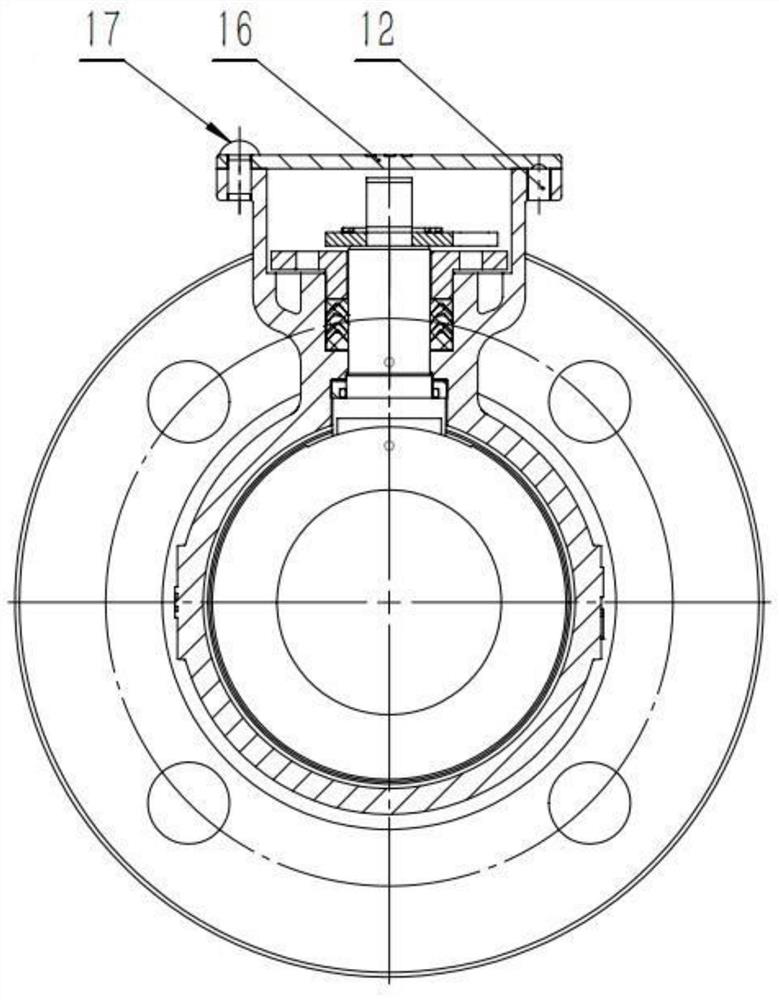 Dustproof low-torque one-piece type gas ball valve