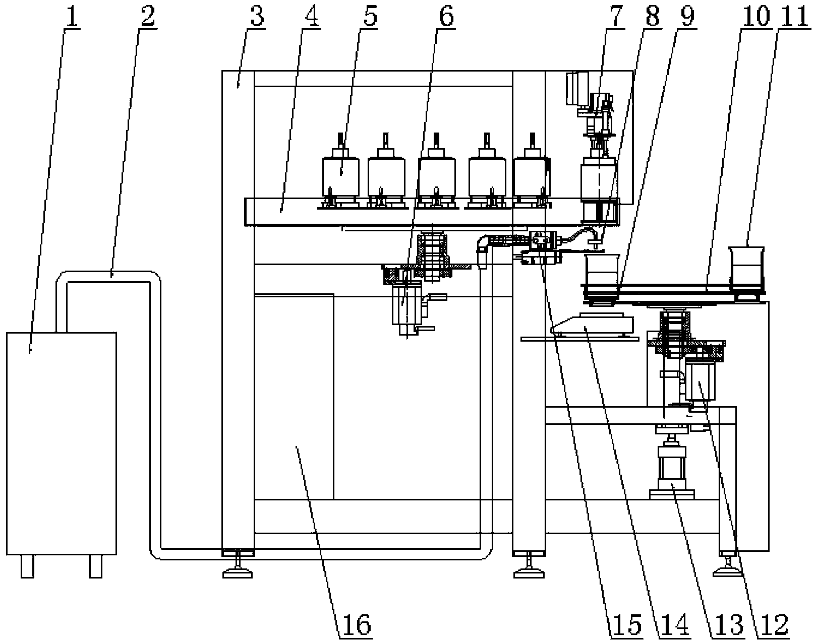 Full automatic printing gob feeder