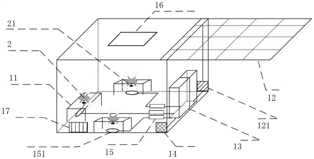 Vehicle-mounted wireless charging device of unmanned aerial vehicle and vehicle-mounted unmanned aerial vehicle system