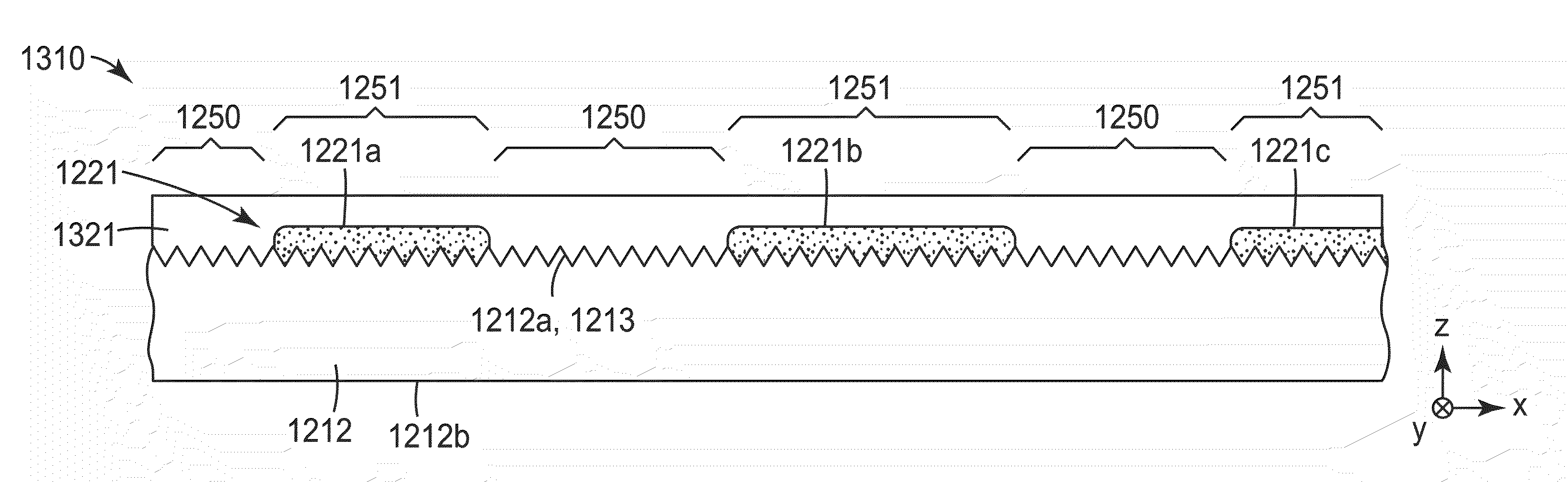 Lighting devices with patterned printing of diffractive extraction features