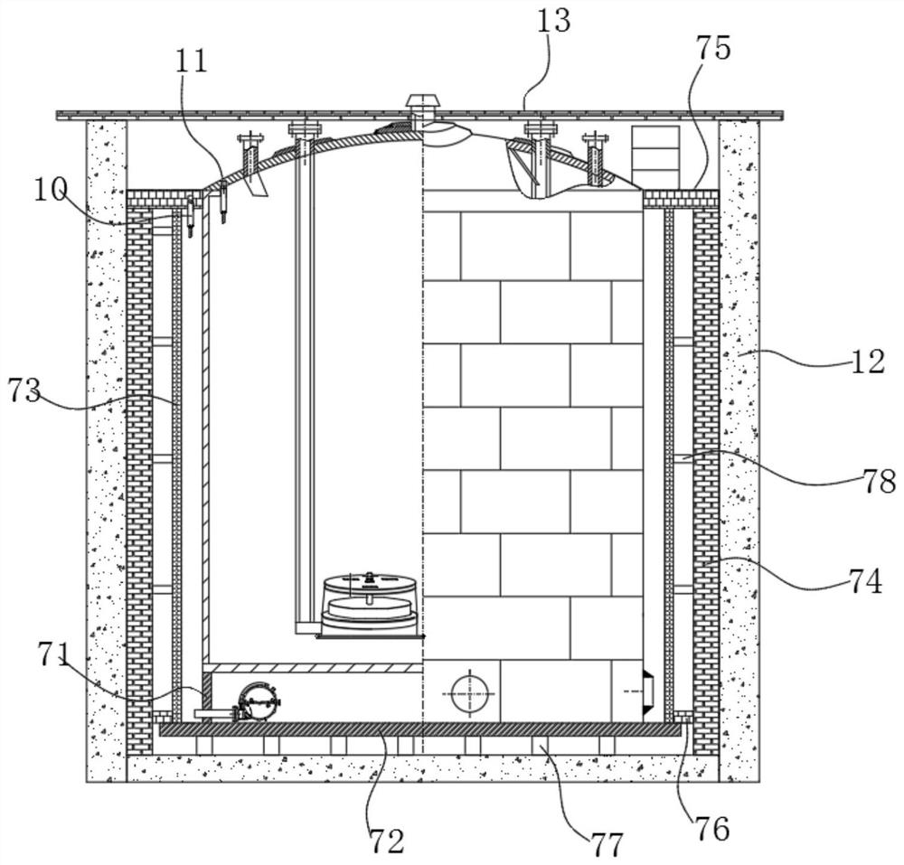 Fused salt storage tank for solar photo-thermal power generation