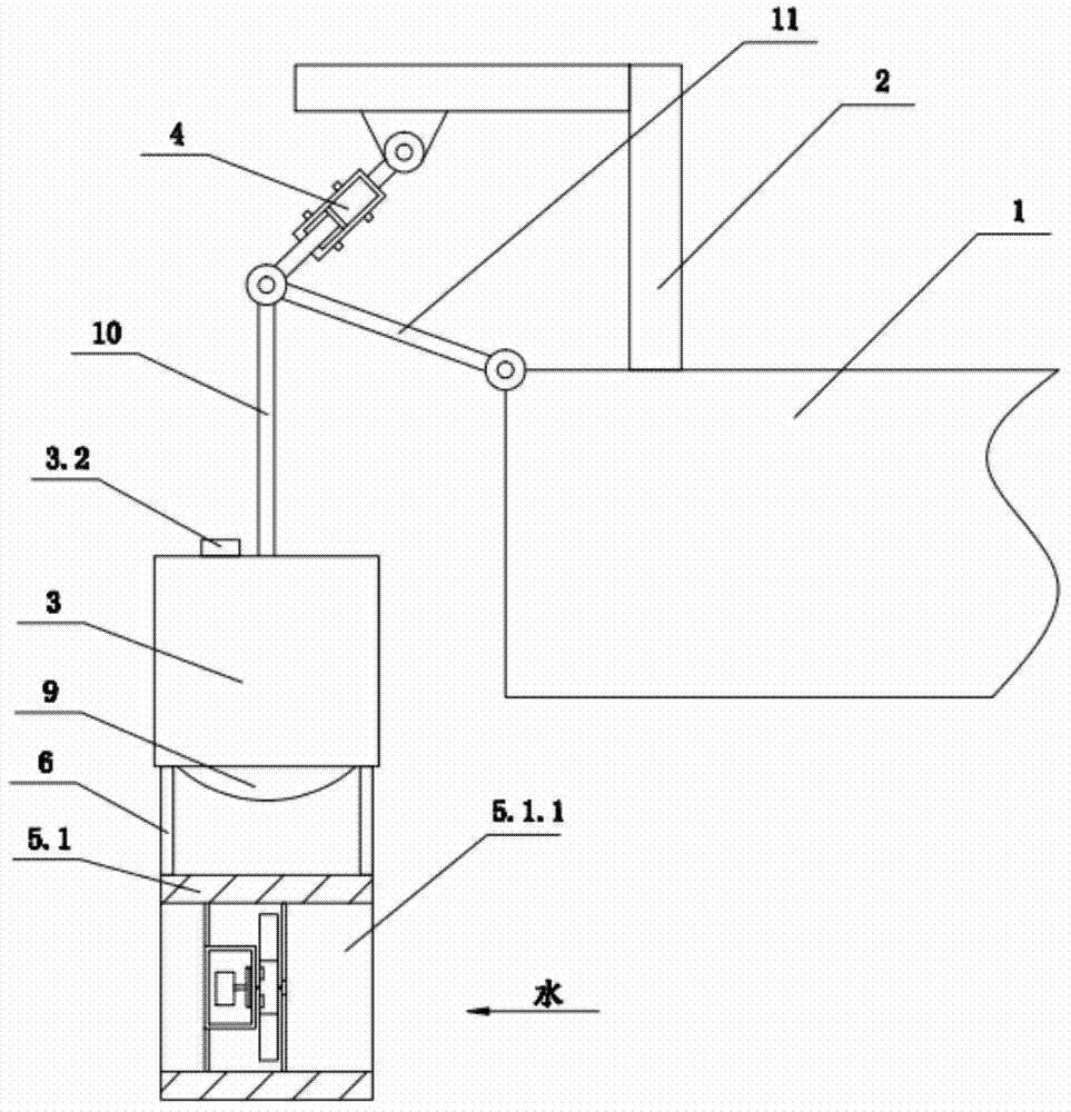 Wave energy and tide energy acquisition set