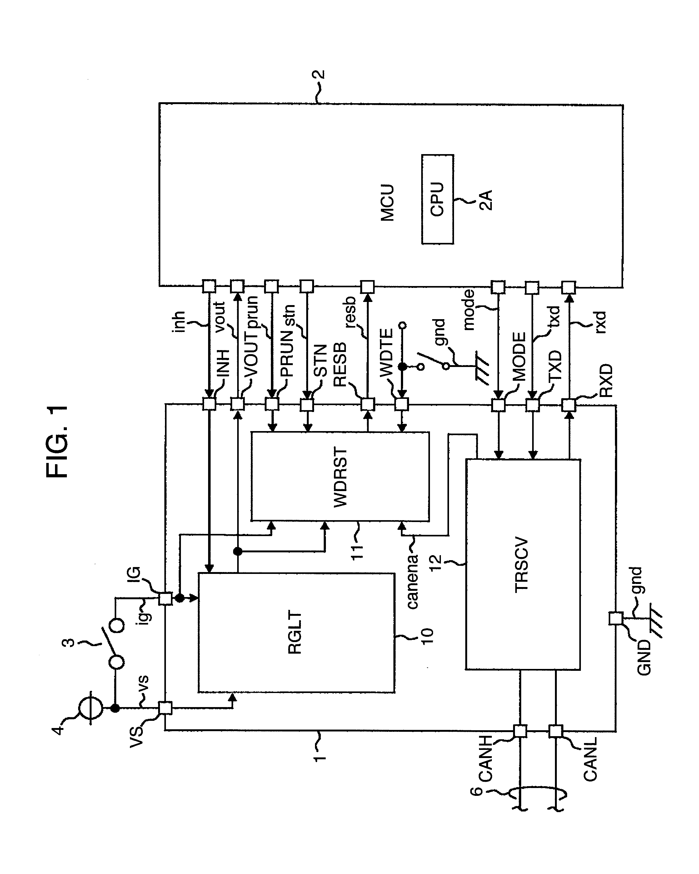 Watchdog circuit, power IC and watchdog monitor system