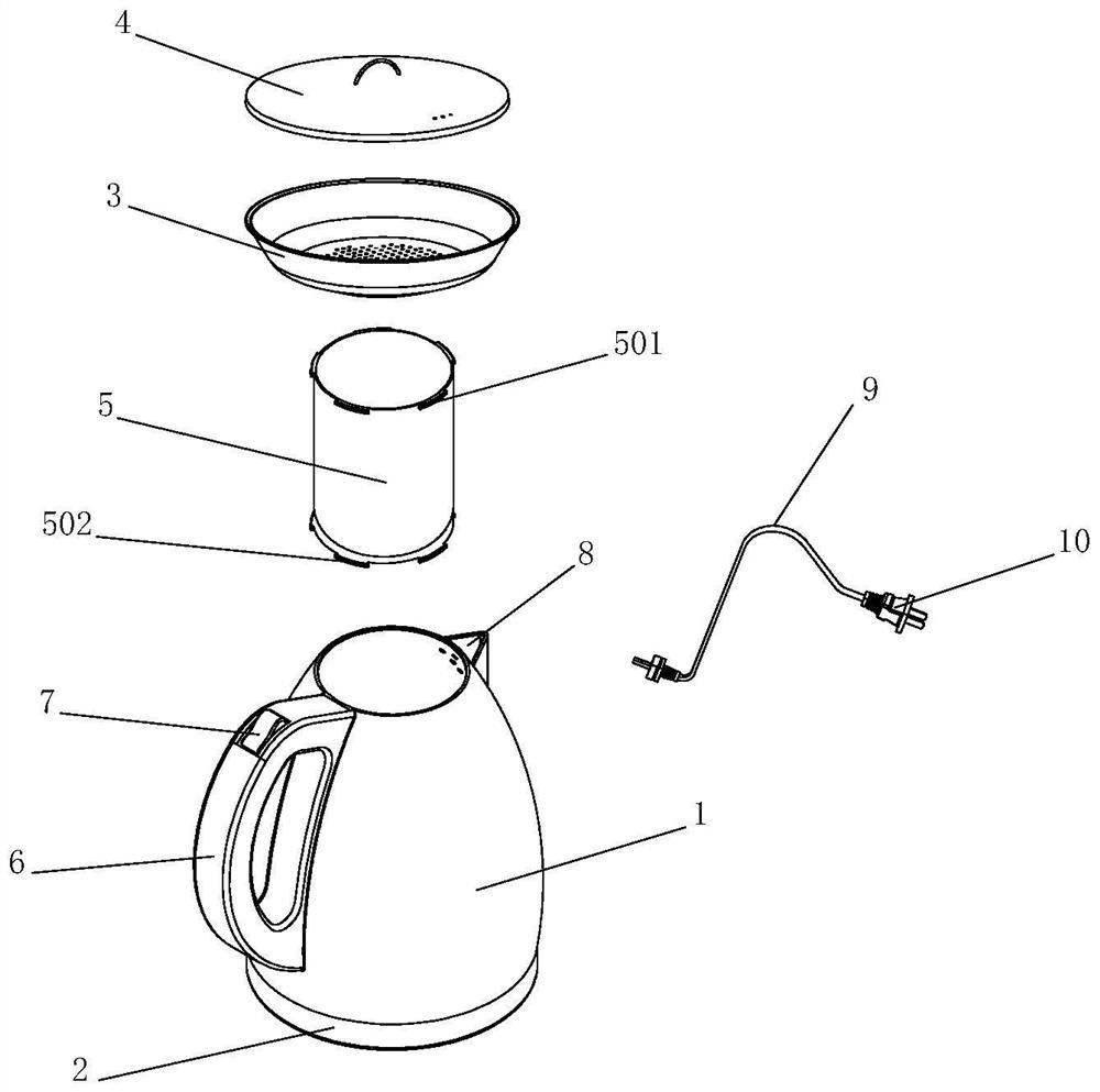 Multifunctional portable hot water kettle