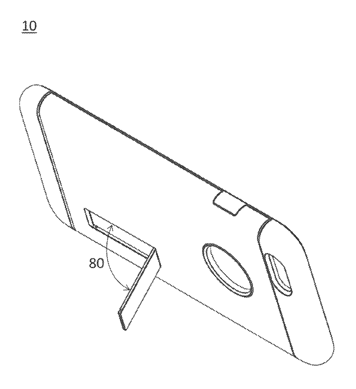 Case having standing leg for electronic devices