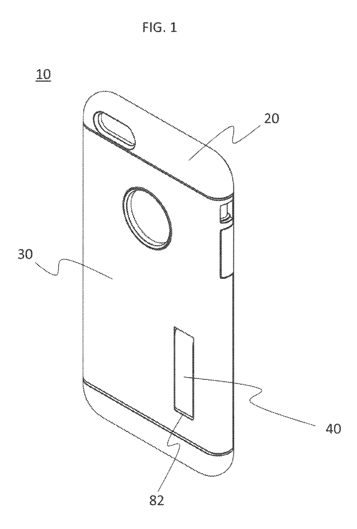 Case having standing leg for electronic devices