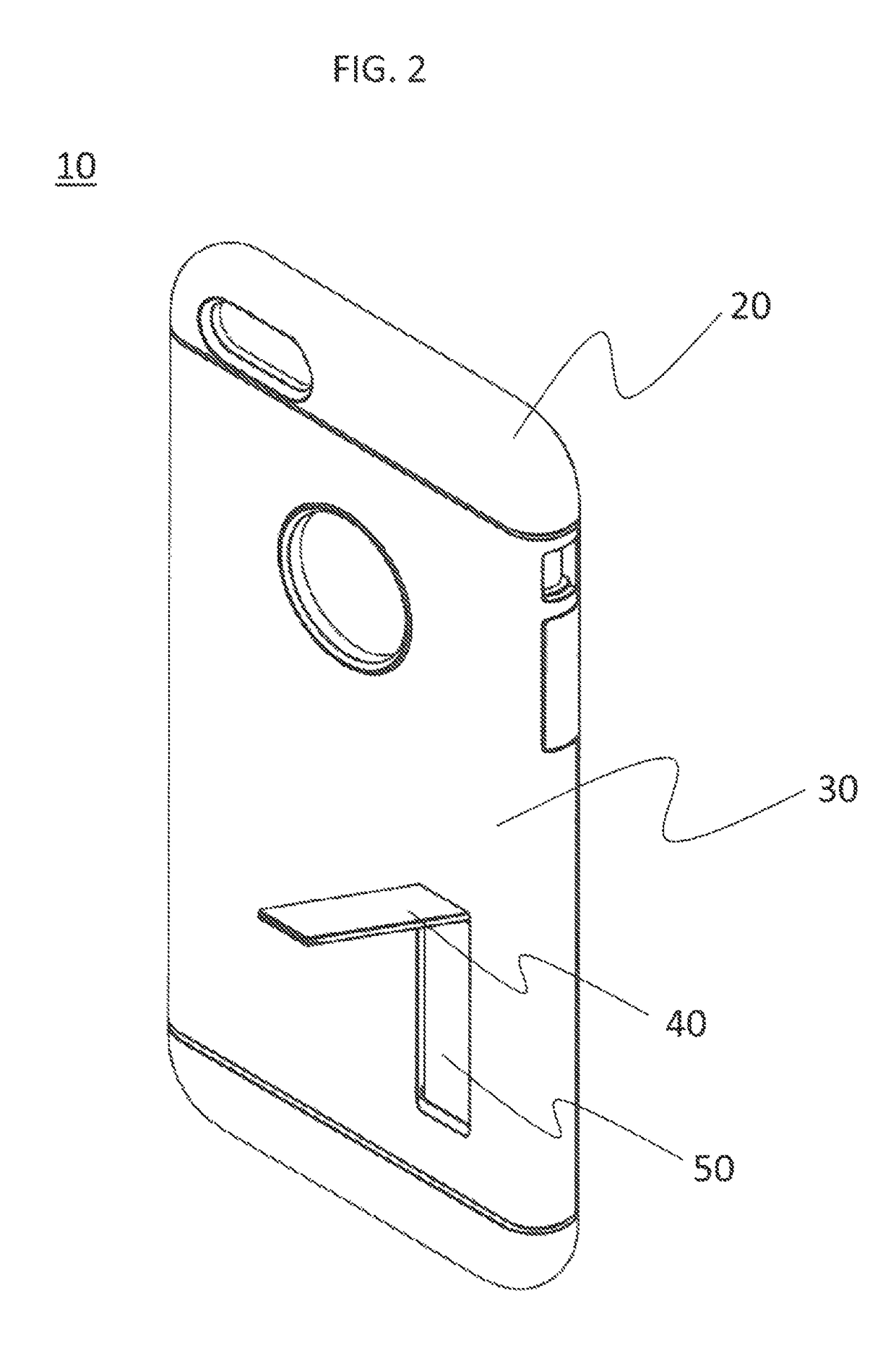 Case having standing leg for electronic devices