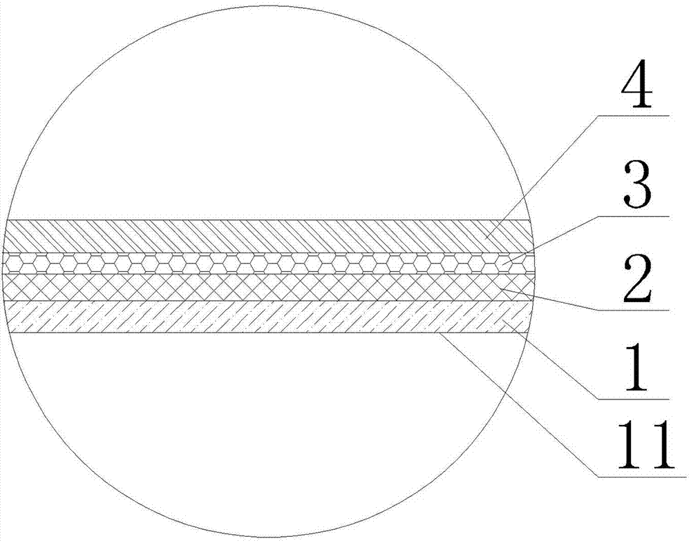 Inner-posted poster and manufacturing method thereof