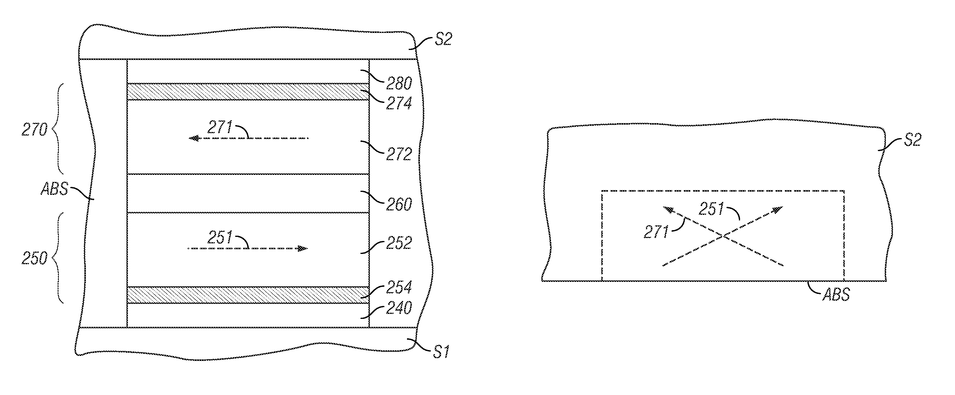 Scissoring-type current-perpendicular-to-the-plane giant magnetoresistance (CPP-GMR) sensors with damped free layer structures