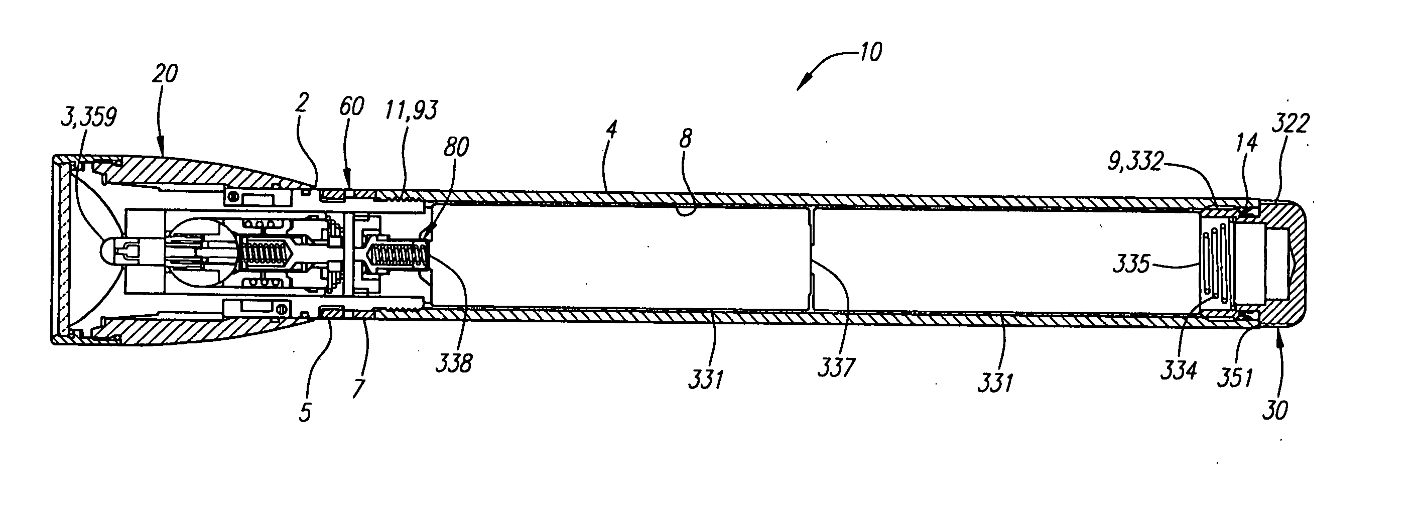 Apparatus and method for aligning a substantial point source of light with a reflector feature