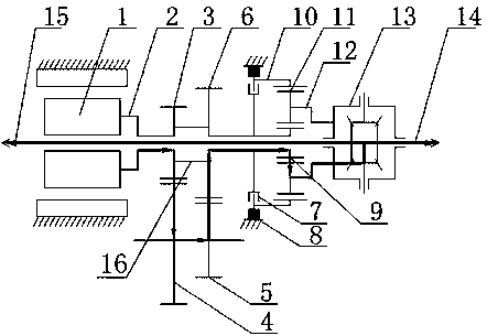 Two-gear coaxial electric drive system