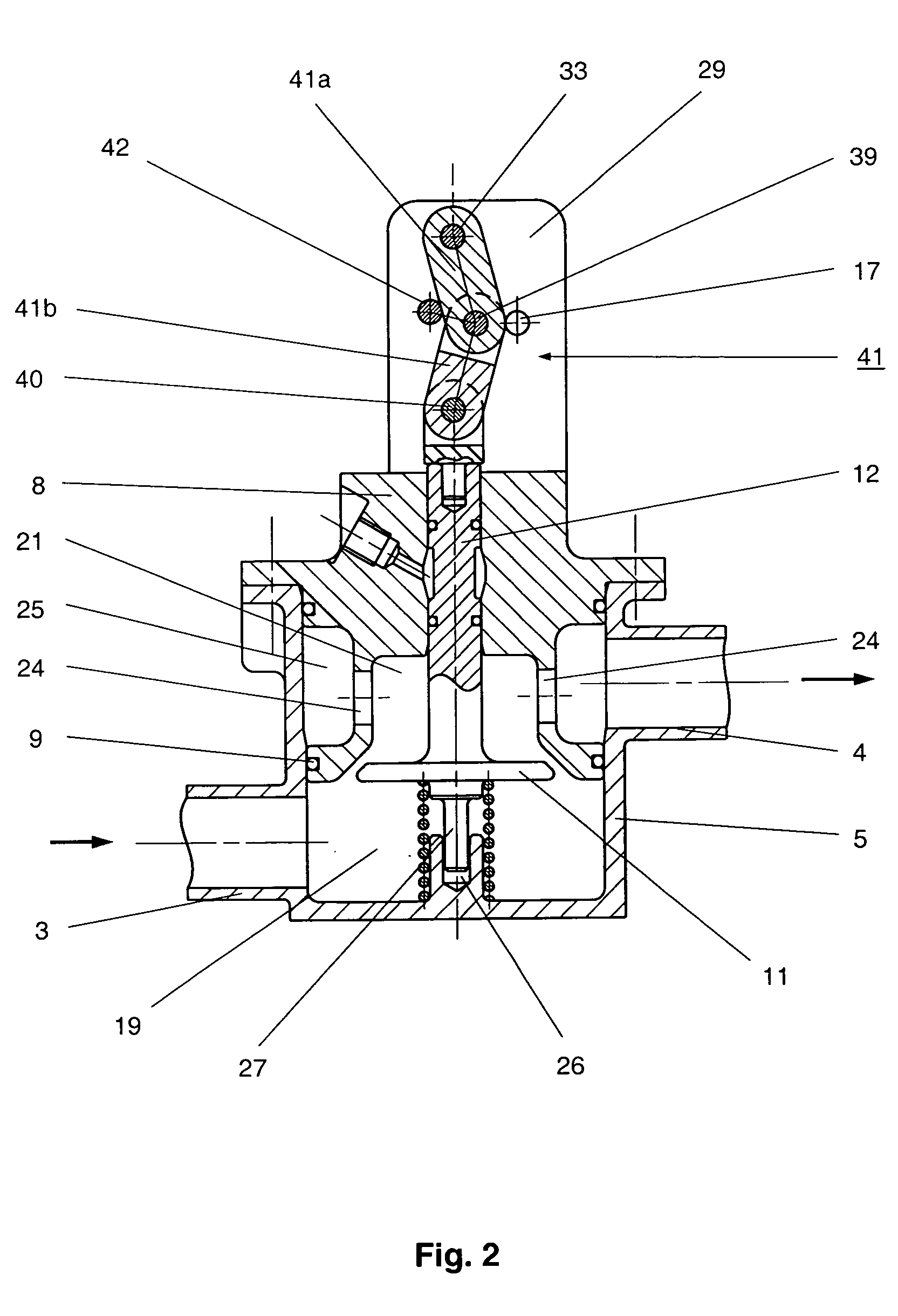 Quick-closing valve for the interruption of a fluid flow