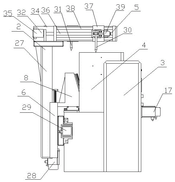 Compound pipe longitudinal joint automatic welding device