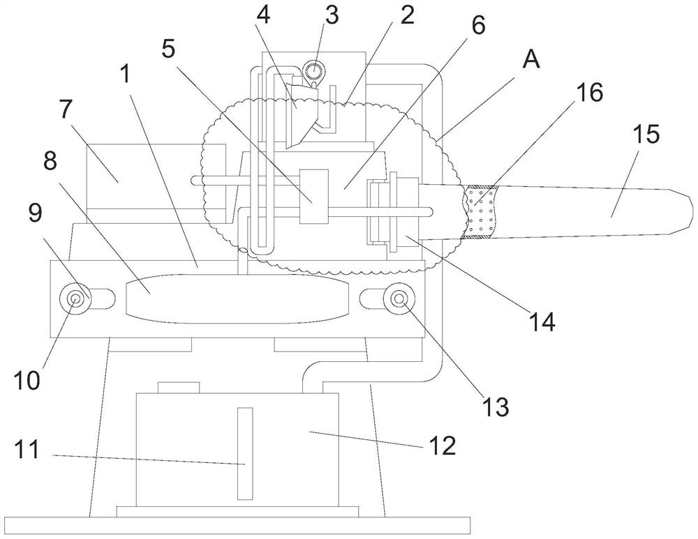 A kind of quick complete ironing device for garment processing